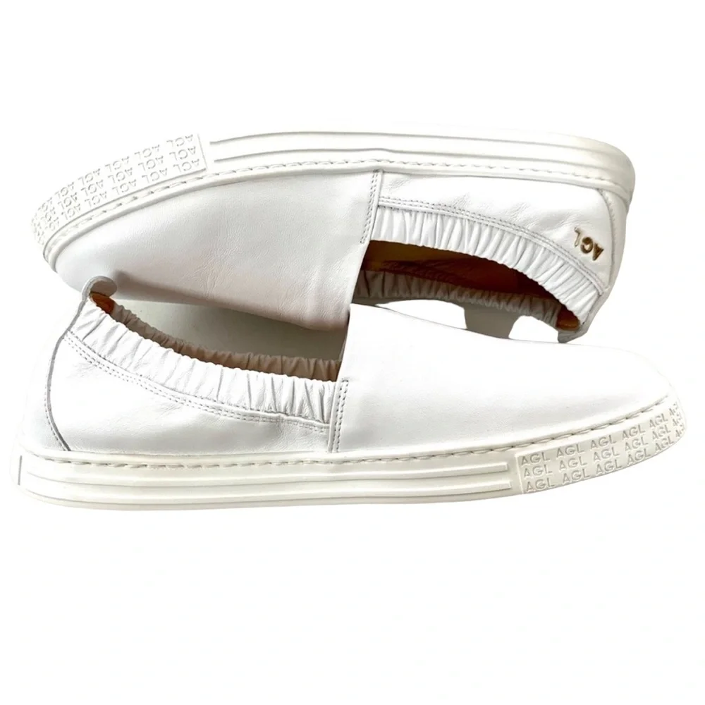 AGL Suzie Slip On White Sneaker Women’s Size 10.5